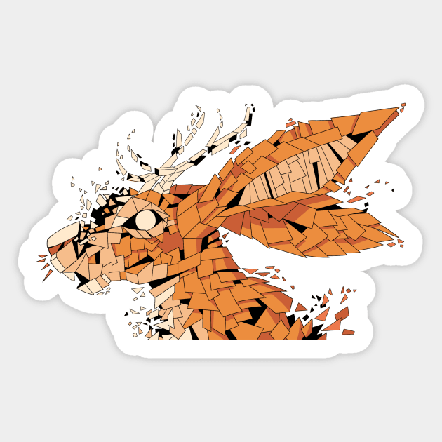 Jackalope Fragment Sticker by jzanderk